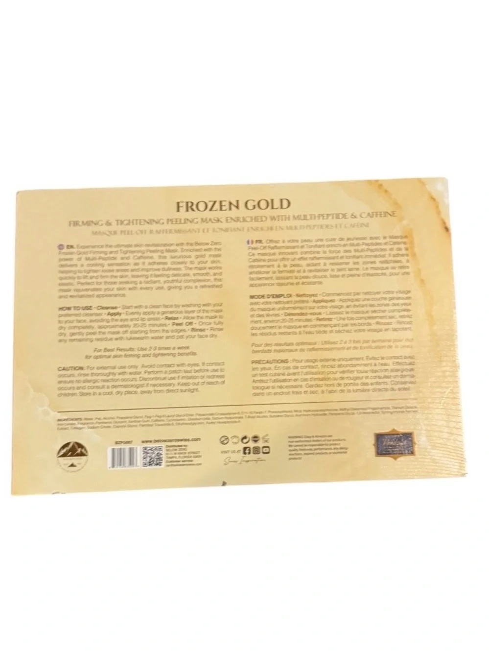 Frozen Gold Firming & Brightening Face Mask
